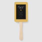 Arch Tasselsミニマリストフレーム写真卒業 ハンドファン (裏面)