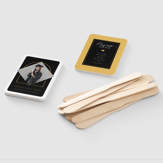 Arch Tasselsミニマリストフレーム写真卒業 ハンドファン (組立なし)