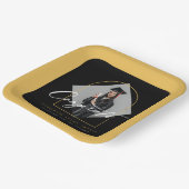 Arch Tasselsミニマリストフレーム写真卒業 ペーパープレート (傾斜あり)