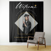 Arch Tassels写真卒業ウェルカムバックドロップ タペストリー (インサイチュ)