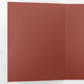 Arch Teracotta Drinks 結婚 Menu for モダン 三つ折りカード (内部最初)