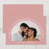 Arch Top Save the Date Engagement Announcement セーブザデート (正面/裏面)