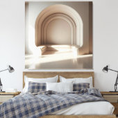 Arch Tunnel with Sculptural Seats キャンバスプリント (インサイチュ (寝室))