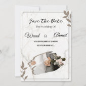  Arch Wedding Invitation | Modern Aesthetic  シーズンカード (正面)