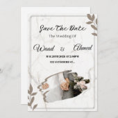  Arch Wedding Invitation | Modern Aesthetic  シーズンカード (正面/裏面)