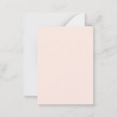 Arch wedding response RSVP beige taupe ノートカード (裏面)