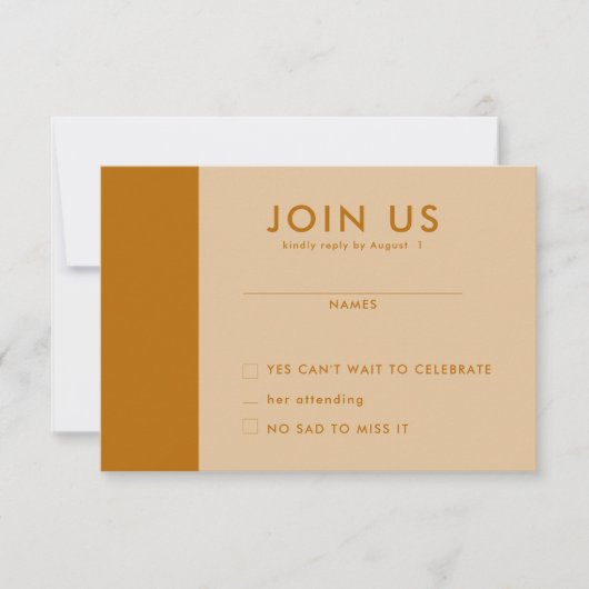 Arch Wedding RSVPカード 招待状 (正面)