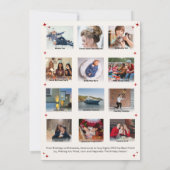 Arch What a Year in Review Multi Photo Christmas カード (裏面)