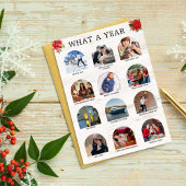 Arch What a Year in Review Multi Photos Christmas カード