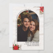 Arch What a Year in Review Multi Photos Christmas カード (正面)