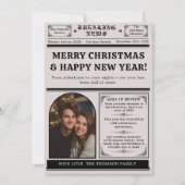 Arch What a Year in Review Newspaper Christmas シーズンカード (正面)