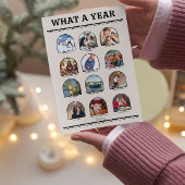 Arch What a Year in Review Newspaper Christmas シーズンカード