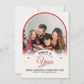 Arch What a Year in Review Photo 数々の Christmas カード (正面)