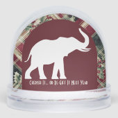 Arch White Elephant Christmas Plaid Gift Funny  (正面)