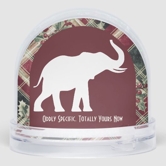 Arch White Elephant Christmas Plaid Gift Funny  (裏面)