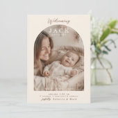 Arch Window Flat Announcement Card 案内状 (スタンド正面)