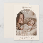 Arch Window Flat Announcement Card 案内状 (正面/裏面)