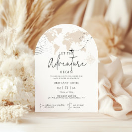 Arch World Map旅行の冒険が赤ちゃんシャワーを開始 招待状