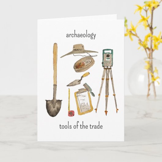 Archaeology Tools Card カード (黄色い花)