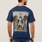 Archangel威厳のある St. Michael T-Shirtデザイン。 Tシャツ (裏面)