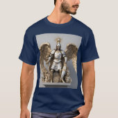 Archangel威厳のある St. Michael T-Shirtデザイン。 Tシャツ (正面)