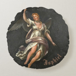 Archangel Jophiel – ザArchangel of美しい ラウンドクッション