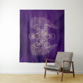 Archangel Metatron - Metatron's Cube タペストリー (インサイチュ)