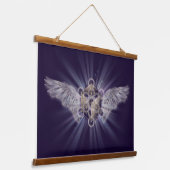 Archangel Metatron - Metatron's Cube 吊り下げ型タペストリー (傾斜あり)