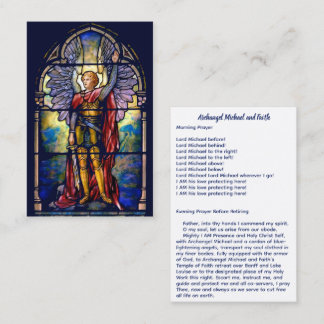 Archangel Michaelと信仰 名刺
