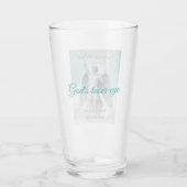 Archangel Michael神のレーザーアイ、グレーガラスカップ タンブラーグラス (裏面)