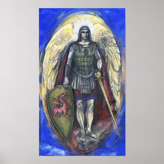 "Archangel Michael"ポスター28" x 20" ポスター (正面)