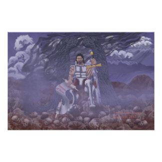 Archangel Michael 28"X18.67"光沢プリント ポスター