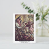 Archangel Michael And Satan By Jacopo Tintoretto ポストカード (スタンド正面)