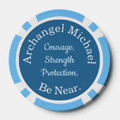 Archangel Michael “Be Near” Protection Token ポーカーチップ (裏面)