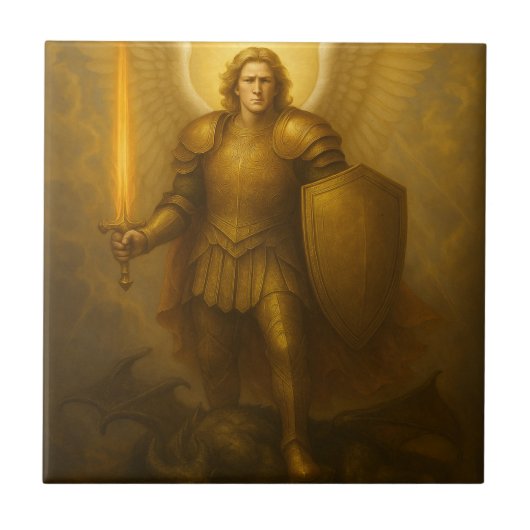 Archangel Michael - Divine Protector of Light タイル (正面)