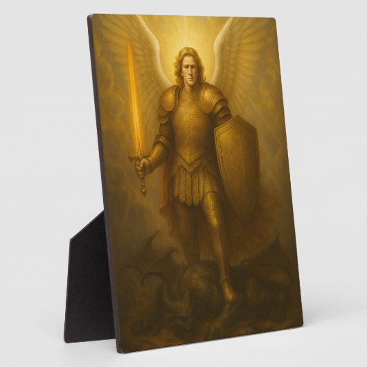 Archangel Michael - Divine Protector of Light フォトプラーク (側面)