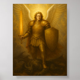 Archangel Michael - Divine Protector of Light ポスター