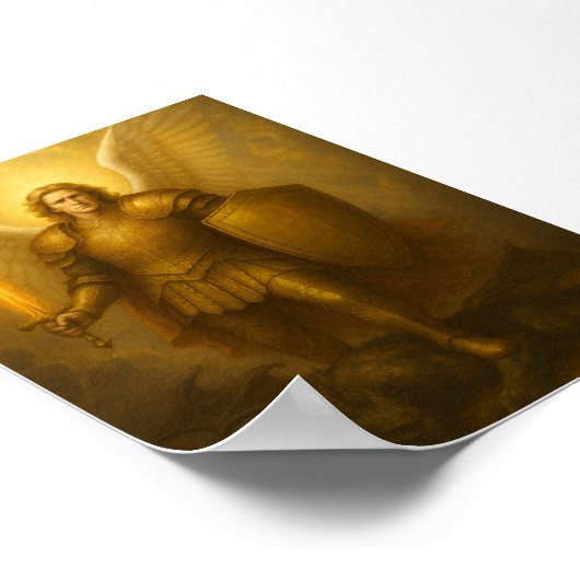 Archangel Michael - Divine Protector of Light ポスター (角)