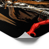 Archangel Michael Faith Design Make No Peace With ポスター (角)