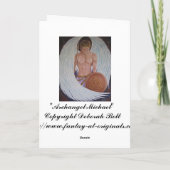 Archangel Michael Greeting Card カード (裏面)