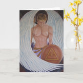 Archangel Michael Greeting Card カード (黄色い花)