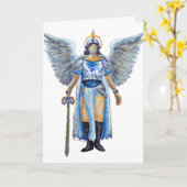 Archangel Michael Guardian Angel Protection Sword  カード (黄色い花)