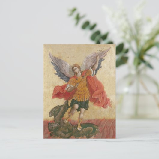 Archangel Michael Icon ポストカード (スタンド正面)