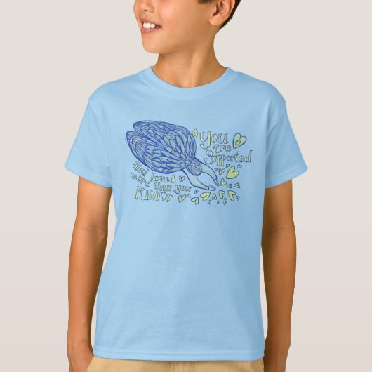 Archangel Michael Love & SupportカスタムTシャツ Tシャツ (正面)