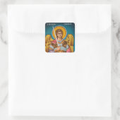 Archangel Michael Orthodox Christian Icon スクエアシール (バッグ)
