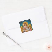 Archangel Michael Orthodox Christian Icon スクエアシール (封筒)