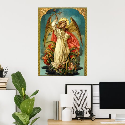 Archangel Michael Poster ポスター (ホームオフィス)