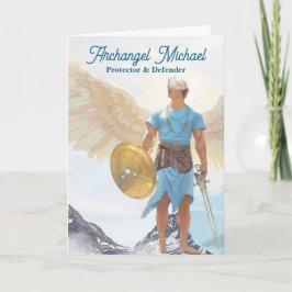 Archangel Michael Protection Strength Greeting カード