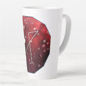 Archangel Michael Sigil Digital Art カフェラテマグ (右アングル)