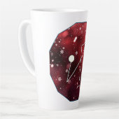 Archangel Michael Sigil Digital Art カフェラテマグ (左アングル)